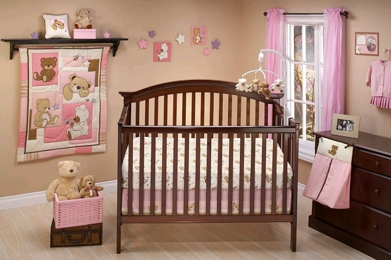 New Dreamland Teddy 10-Piece Crib Bedding Set by Little Bedding / NoJo