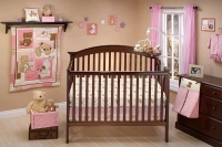 New Dreamland Teddy 10-Piece Crib Bedding Set by Little Bedding / NoJo