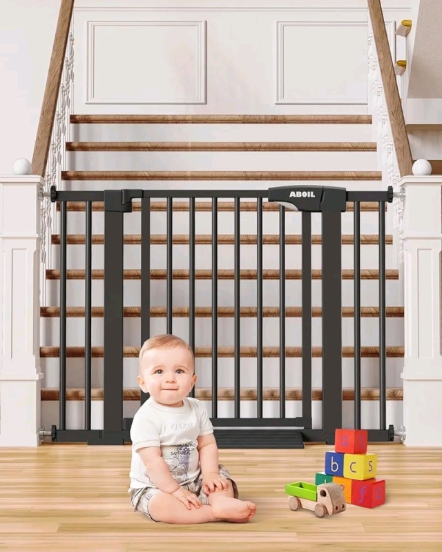 New ABOIL Baby/Pet Safety Gate for Stairs, Fits Opening 29'' to 40'' Wide