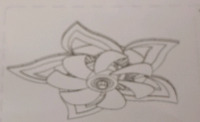 Flower Looking Ceiling Fan with Remote - AS IS