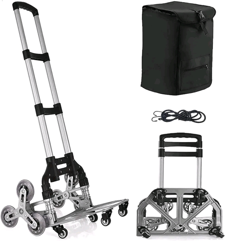 New - Multi Function 6-Wheel Stair Climber Portable Folding Hand Dolly Cart .