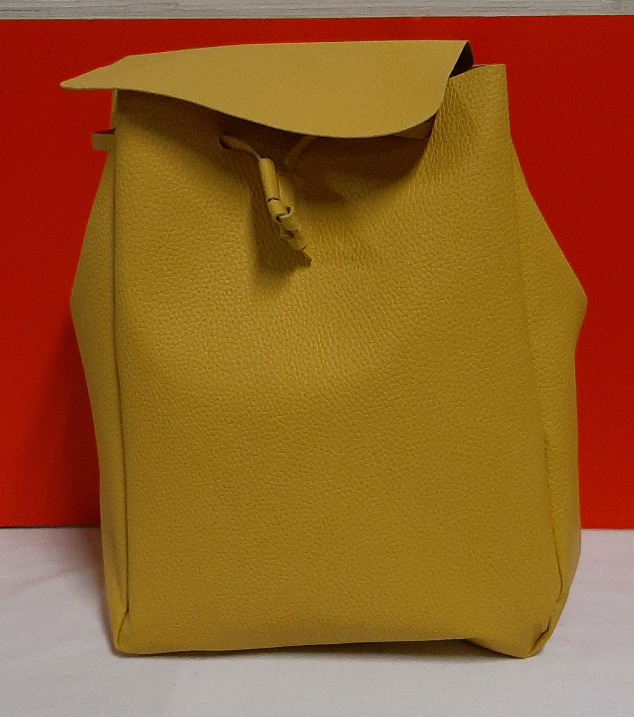New Zara Backpack in Bright Yellow Gold