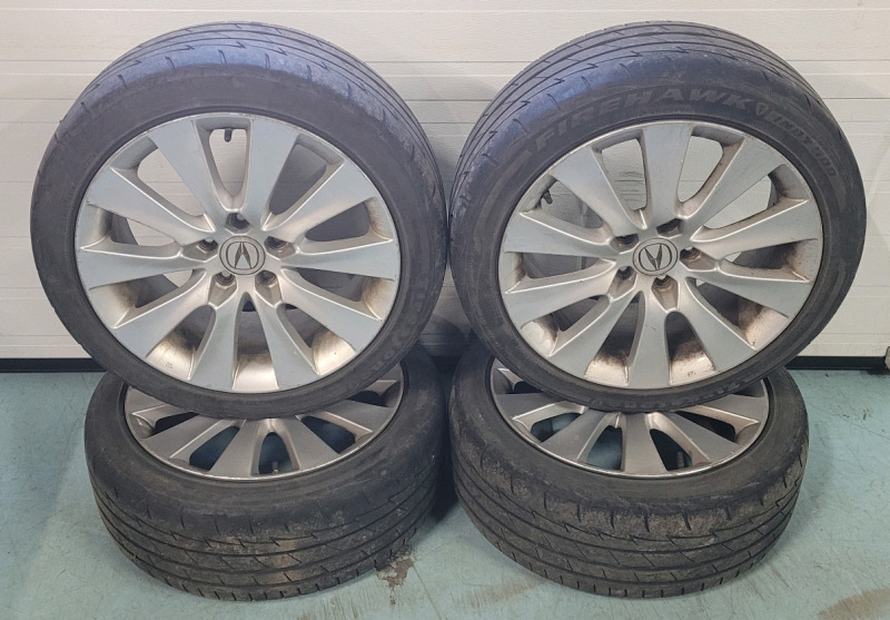 18" Silver Honda Rims & Firestone 225/45R18 95W Tires , Set of 4 - Pre-owned