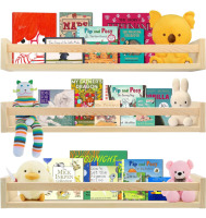 NEW Lixintray Floating bookshelves Set of 3 Wall Mounted Shelves 24&rdquo;
