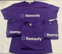 NEW 4 Purple Remedy T-shirts size Large