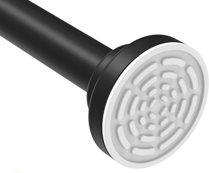 NEW Tension shower curtain rod Black