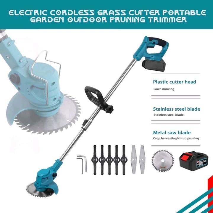 Rechargeable Cordless Grass Cutter Portable Garden Outdoor Pruning Trimmer New