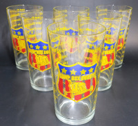 Vintage Soap Box Derby All-American Winners 1934 - 1958 Glasses , Set of 6