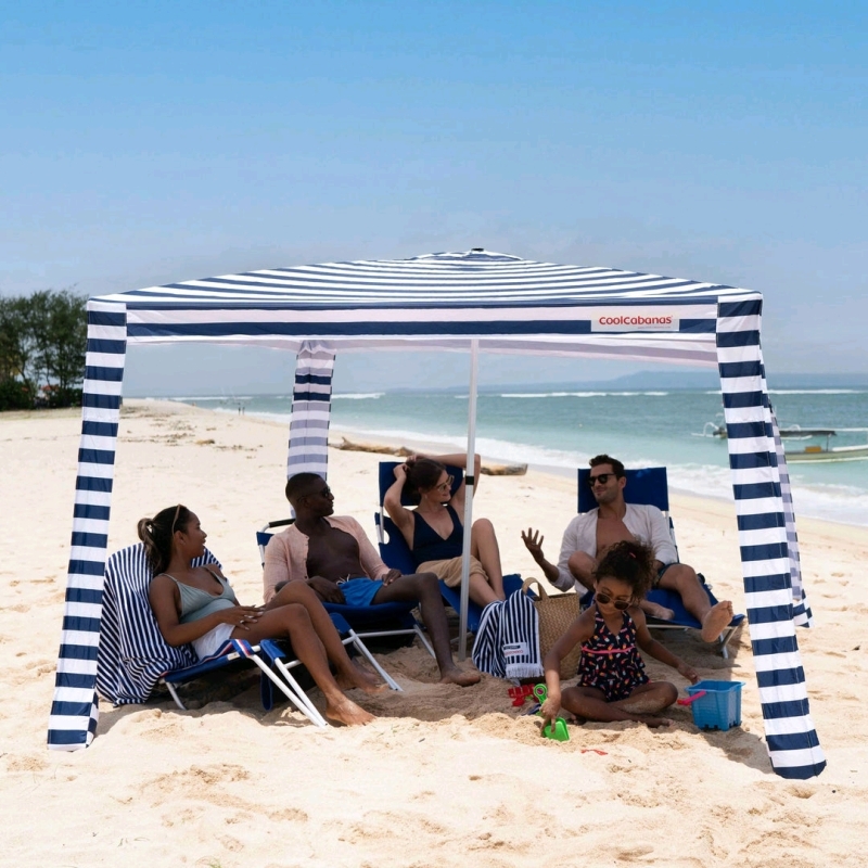 New Cool Cabanas 6'6"×6'6" Sun Shelter Tent