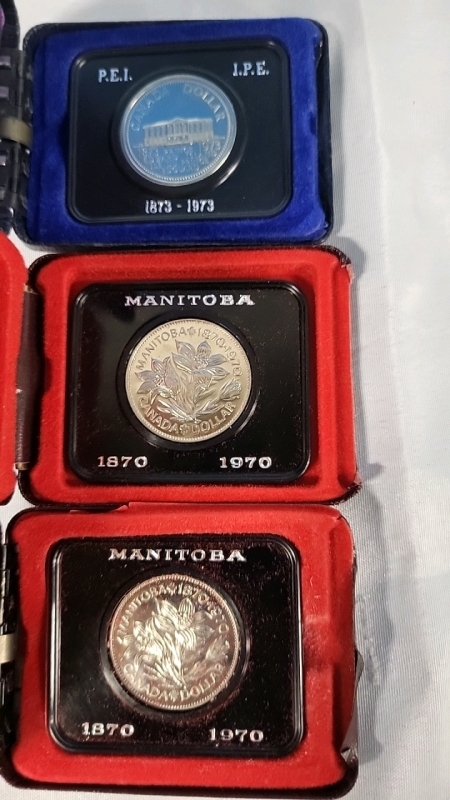 3 Vintage Canadian Dollar Coins