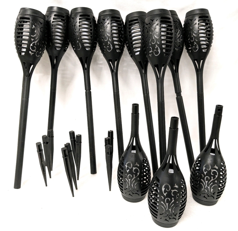 12 Outdoor Solar Powered Torch Lights