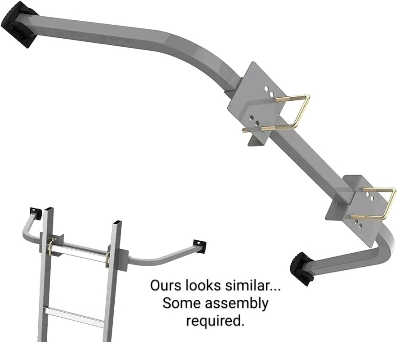 Adjustable Extension Ladder Standoff Stabilizer 49" to 57" Span & 13" to 29" From Wall