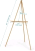 VISWIN 63" Wooden Tripod Display Easel Stand , A-Frame Artist Easel . New - 2