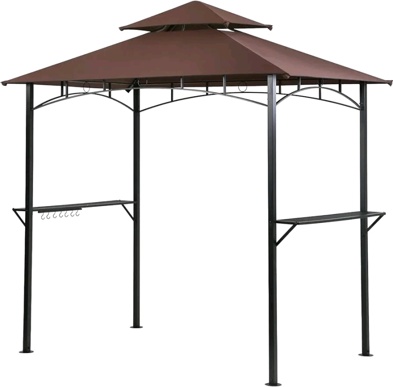 New - Grill Gazebo 8'x 5' Barbecue Canopy BBQ Gazebo Canopy Tent w/Air Vent