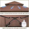 New - Grill Gazebo 8'x 5' Barbecue Canopy BBQ Gazebo Canopy Tent w/Air Vent - 3