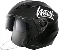 New WESTT Adult Motorcycle Helmet (Size Large 59-60cm) BLD-708 Open Face Helmet with Dual Sun Visor