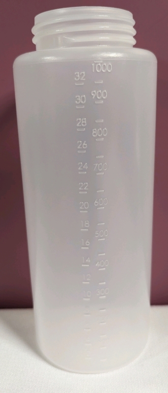 12 Large Condiment Bottles with Nozzle Tops.