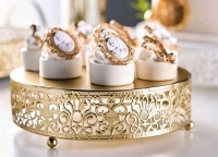 Gold Cake Stand 16" Diameter 2" Tall