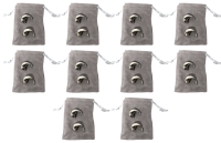 10 New Pairs of Silver Tone Lightweight Hollow Drop Earrings