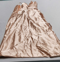 New Pale Pink Satin Gown Size 6