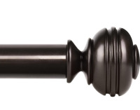 EUPLAR Curtain Rod Brown 36&rdquo; - 72&rdquo;