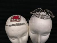 Vintage Rhinestone Tiaras & Brooch