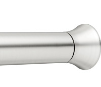 Amazer spring tension curtain rod 54-90 inches Nickel