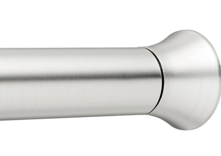 Amazon Basics Tension Curtain Rod Adjustable 36&rdquo; - 54&rdquo; Nickel