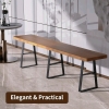 Orgerphy 18&ldquo; Black Trapezoid Metal Bench Legs , 3pcs . Heavy Duty Furniture Legs . New - 3