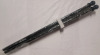 New - 73" Black Curtain Rods w/Round Finial Ends , 2-Pack