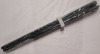 New - 73" Black Curtain Rods w/Round Finial Ends , 2-Pack - 2