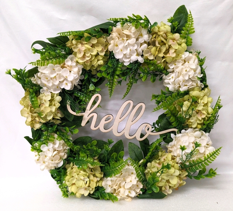New QunWreath 15.75" Faux Flower Fall Wreath