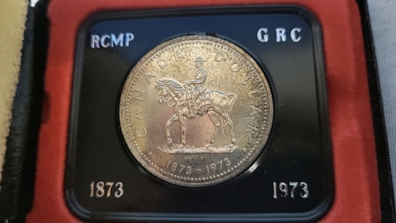 1973 Canadian RCMP Silver Dollar