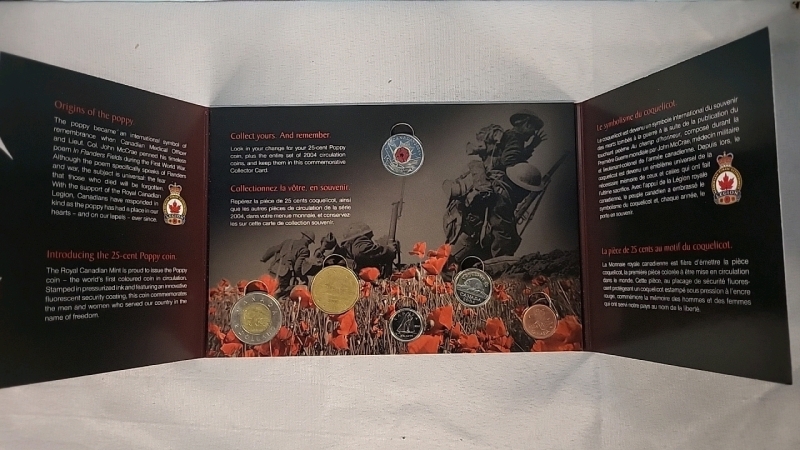 2004 Canadian Lest We Forget Coin Set