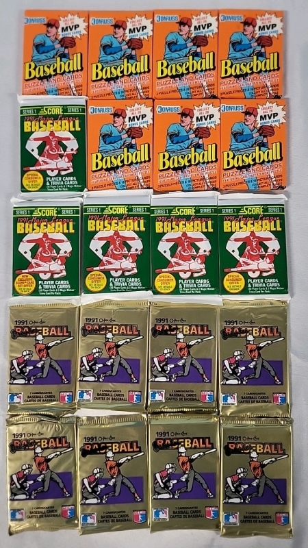 20 Unopened Wax Packs - 1990-91 NHL Hockey Cards