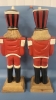 2 Wood Carved Nutcracker-Styled Figures - 17" - 3