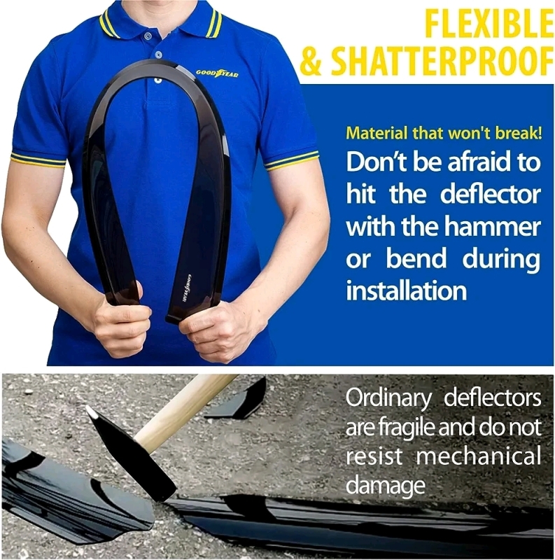 New Goodyear Window Deflectors for 2019-224 Subaru Forester