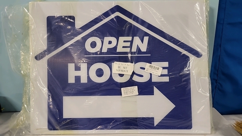 7 New Open House Signs - 24"&times;18"