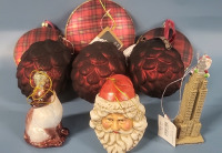 9 Christmas Ornaments - Most New with Tags