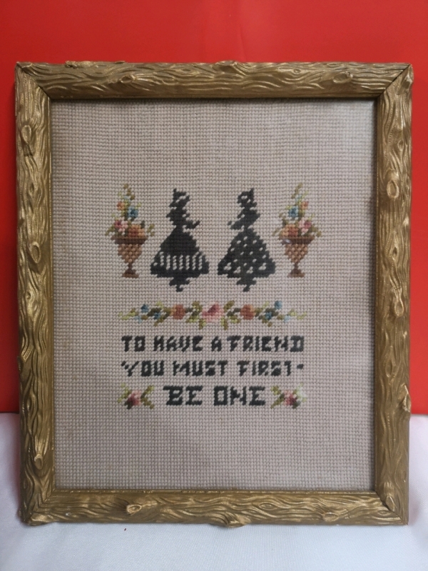 Vintage Framed Stitch Art