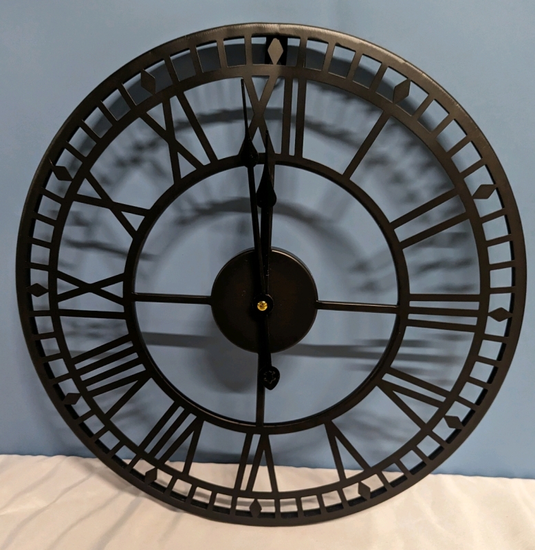 New Bdor Modern Metal Silent Wall Clock