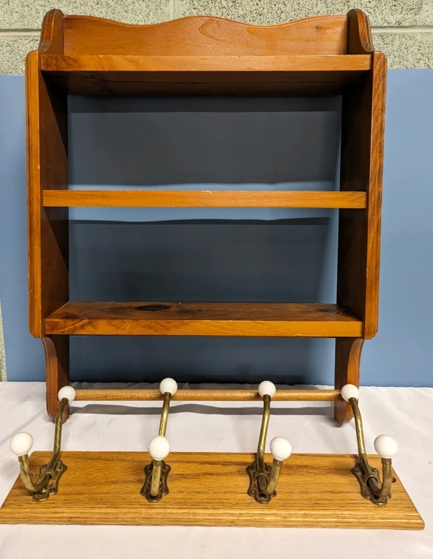 Kitchen Wall Spice Rack and Wall Coat Hanger