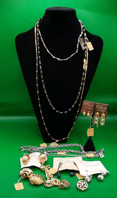 Vintage D'Orlan Jewellery NOS Necklaces, Chains and Earrings