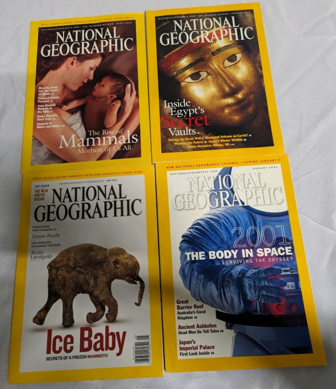10 National Geographic Magazines