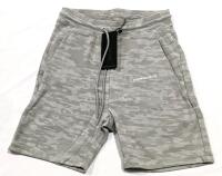 New ALPHALETE Essential Shorts Size Small (Silver Camo)
