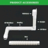 MOOITEK 4" PVC Decorative Line Set Cover Kit for Ductless Mini Split Air Conditioners New - 2