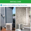 MOOITEK 4" PVC Decorative Line Set Cover Kit for Ductless Mini Split Air Conditioners New - 4