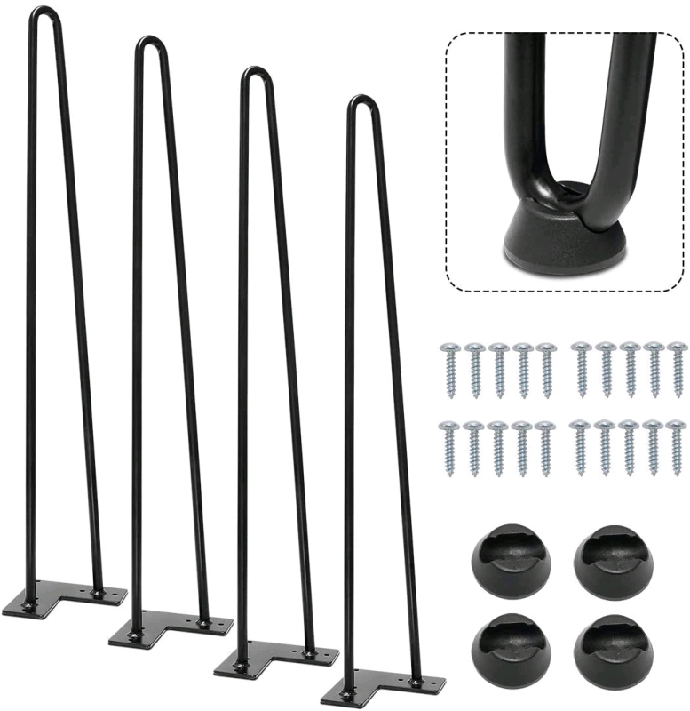 Set of 4 28" Hairpin Table Legs.
