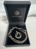 925 Heart Pendant Clear Stones 925 Sterling Chain
