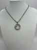 925 Heart Pendant Clear Stones 925 Sterling Chain - 6
